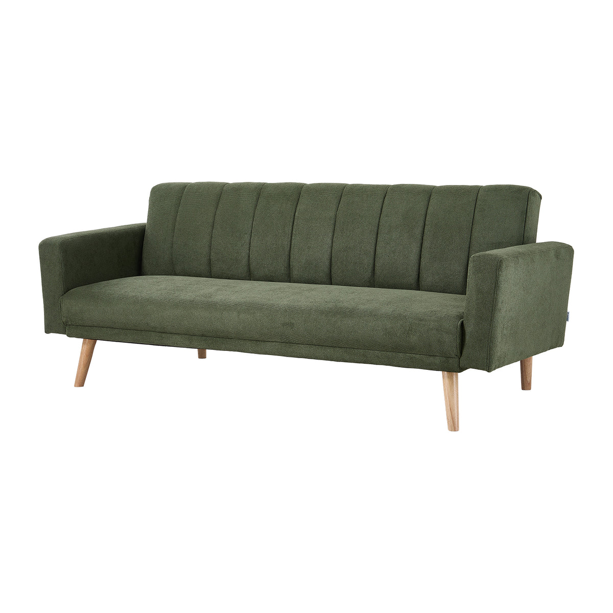 New Adjustable Convertible Sofa Bed with 2 Scatter Cushions Green