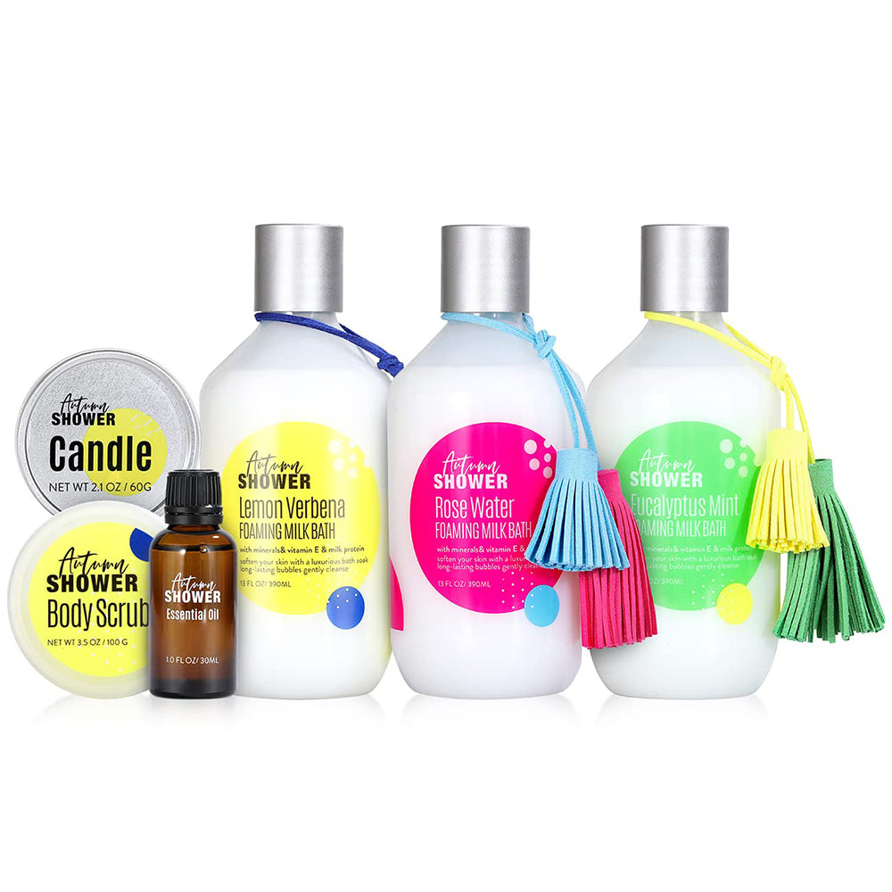 New 6Pcs Epsom Salt Bubble Bath Kit
