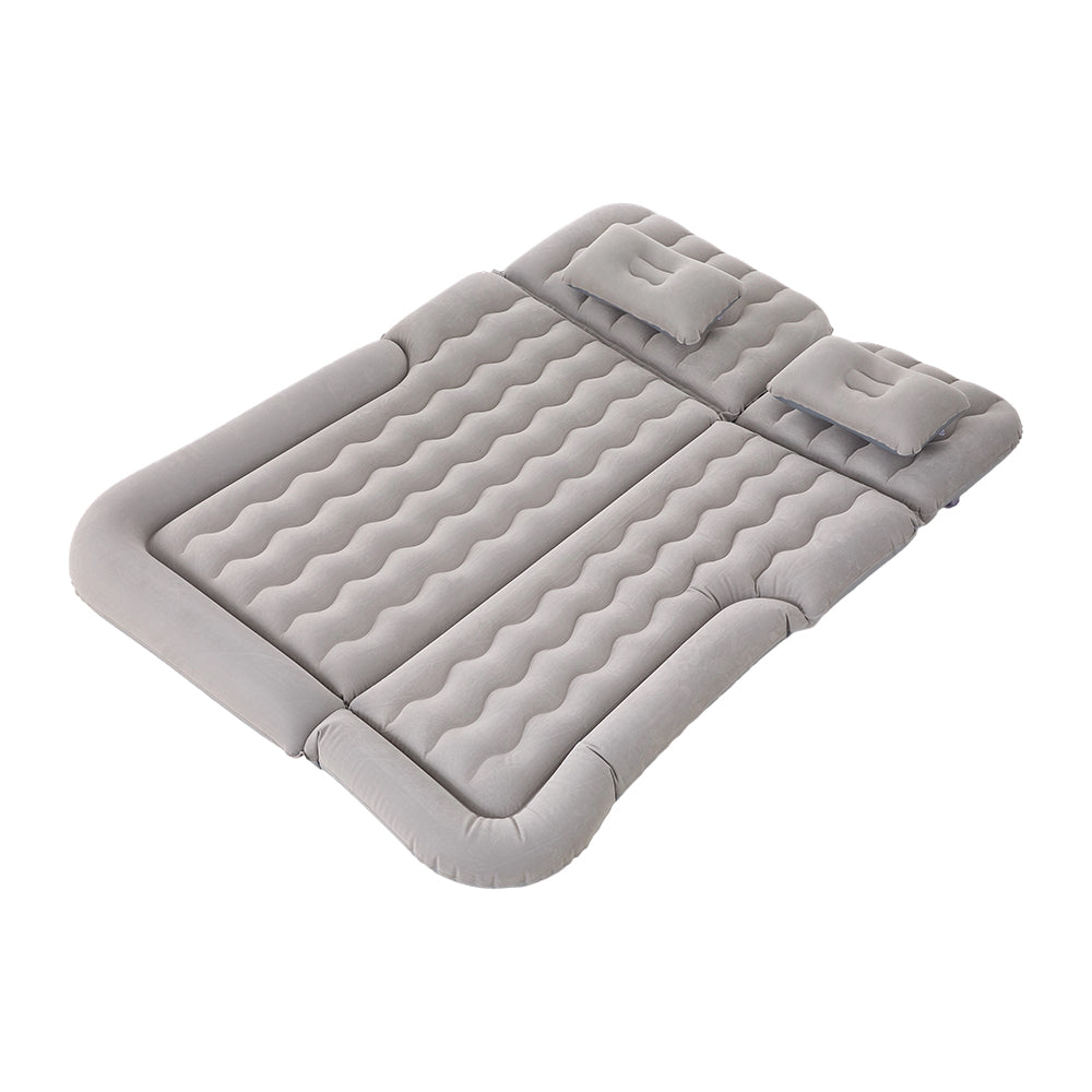 New Car Air Mattress with Two Head Pillows Grey