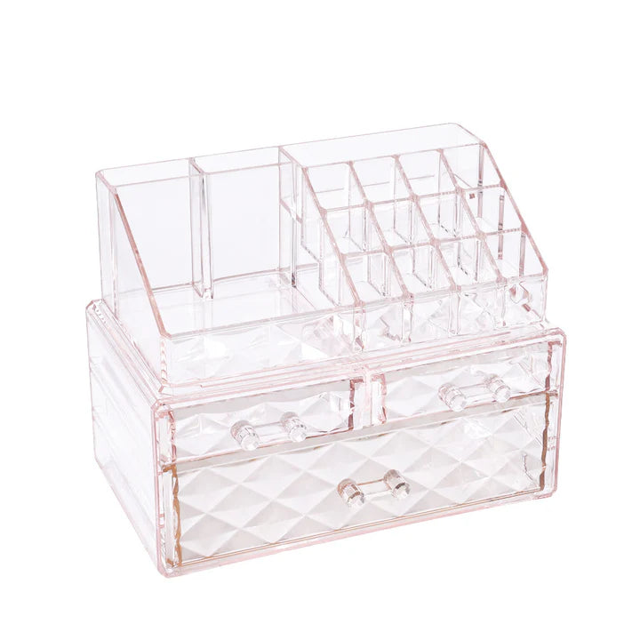 New Plastic Tiered Makeup Organiser with Drawers