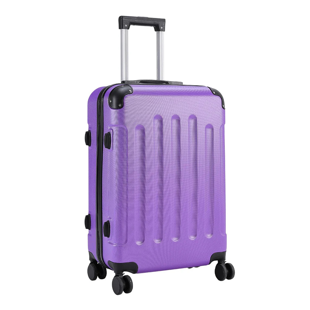 New 28" Modern Hardside Spinner Suitcase with Combination Lock Purple