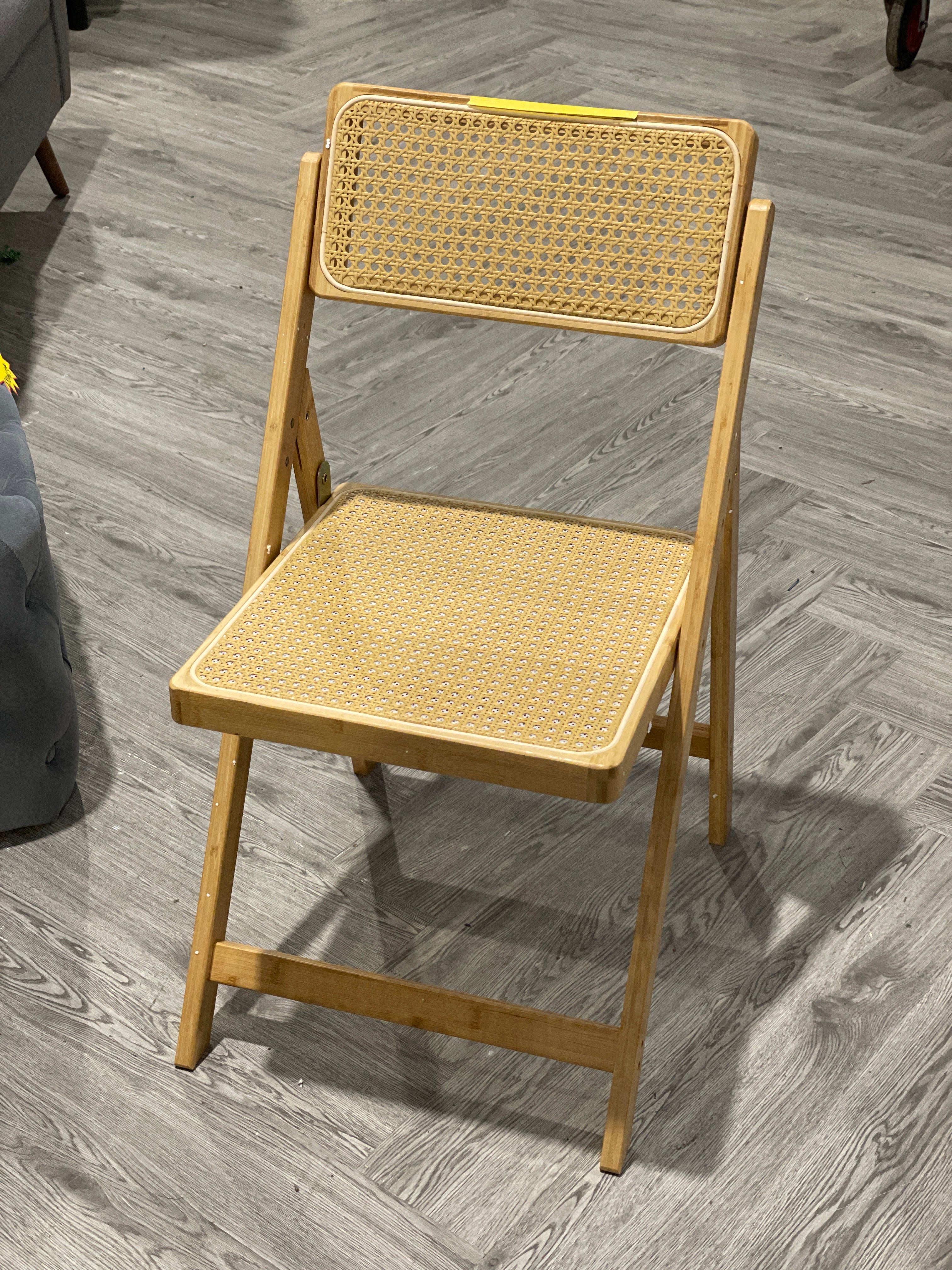 Rattan Foldable Dining Chair Natural