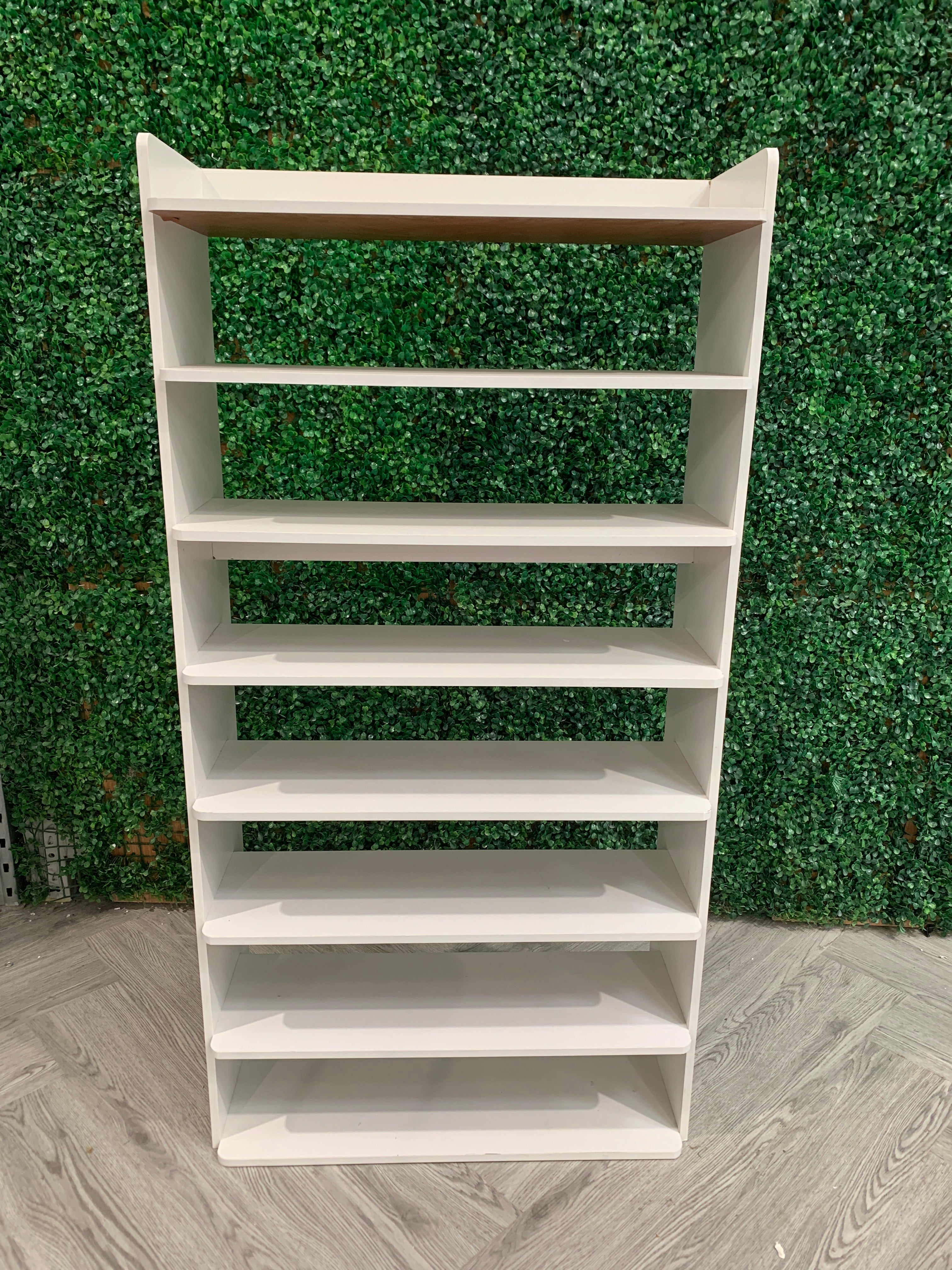 8 Tier Shoe Rack for Entryway White