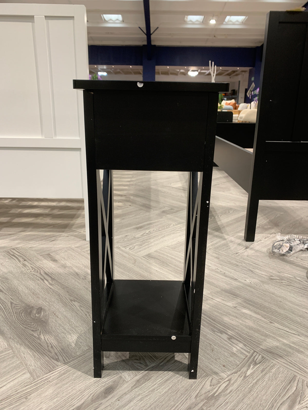 Wooden One Drawer Slim Console Side Table