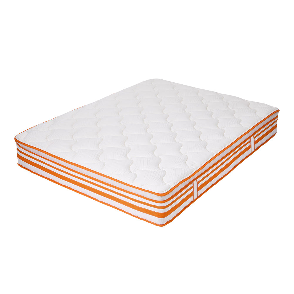 11Inch Double Mattress Wavy Foam Pocket Spring Hybrid Mattress