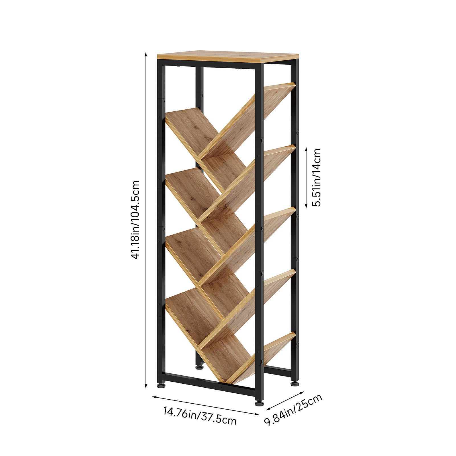 New Floor Standing Tree Bookshelf Storage Rack