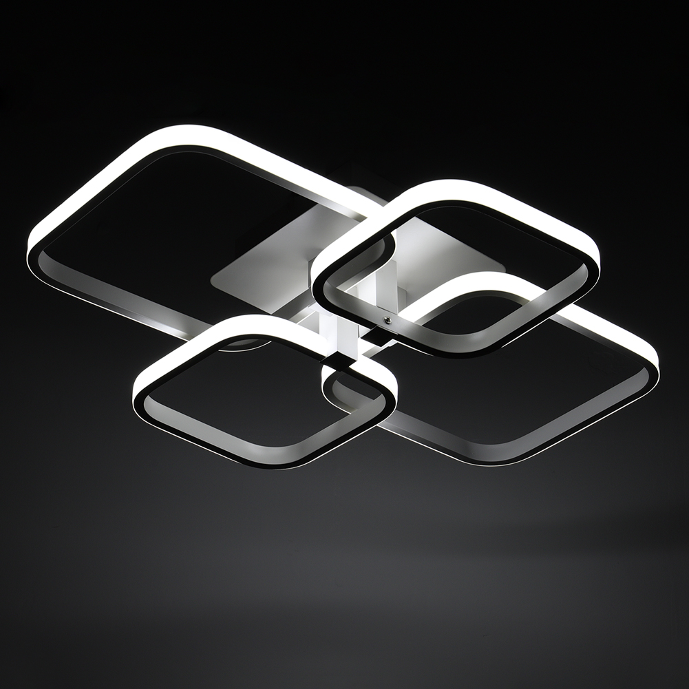 New Cool White Contemporary LED Energy-efficient Semi Flush Ceiling Light