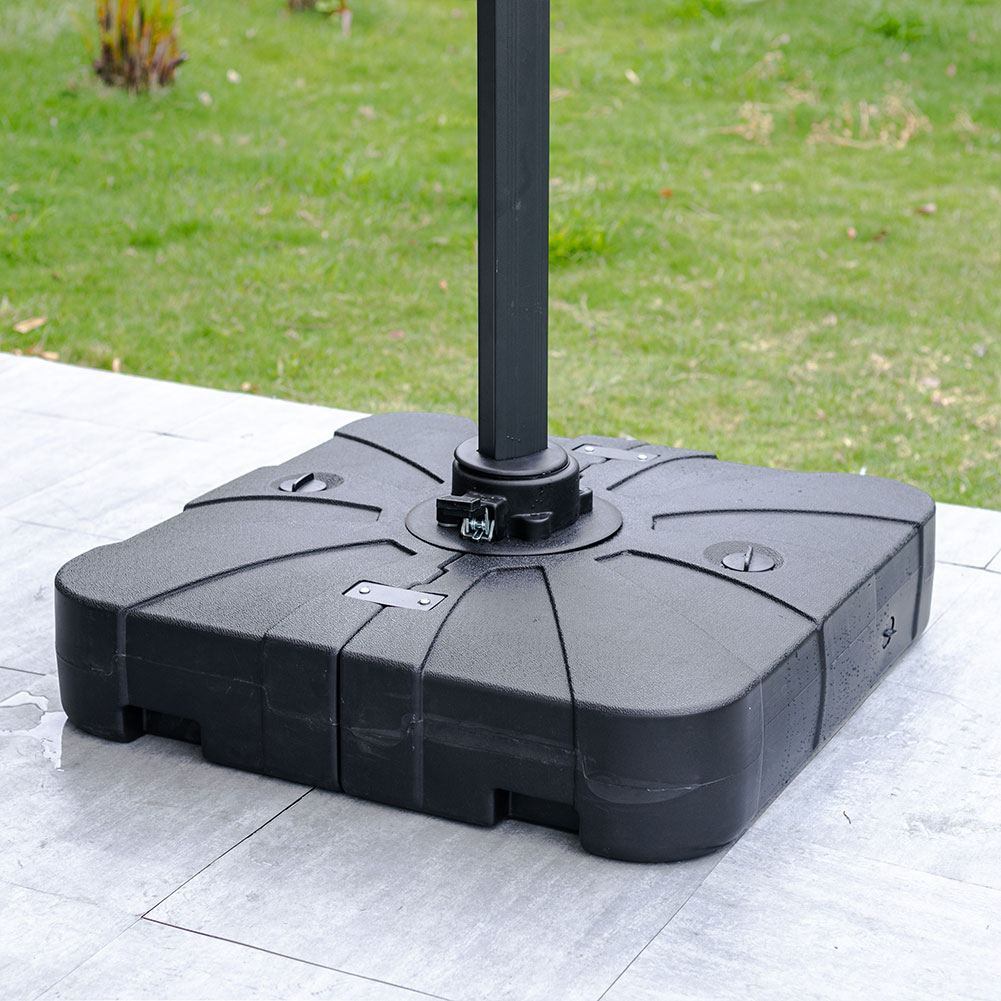 HDPE Square Plastic Outdoor Umbrella Stand Parasol Base