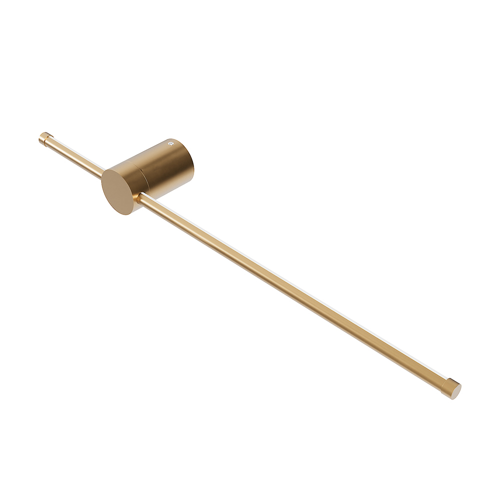 360 Degree Rotatable LED Straight Wall Light Gold