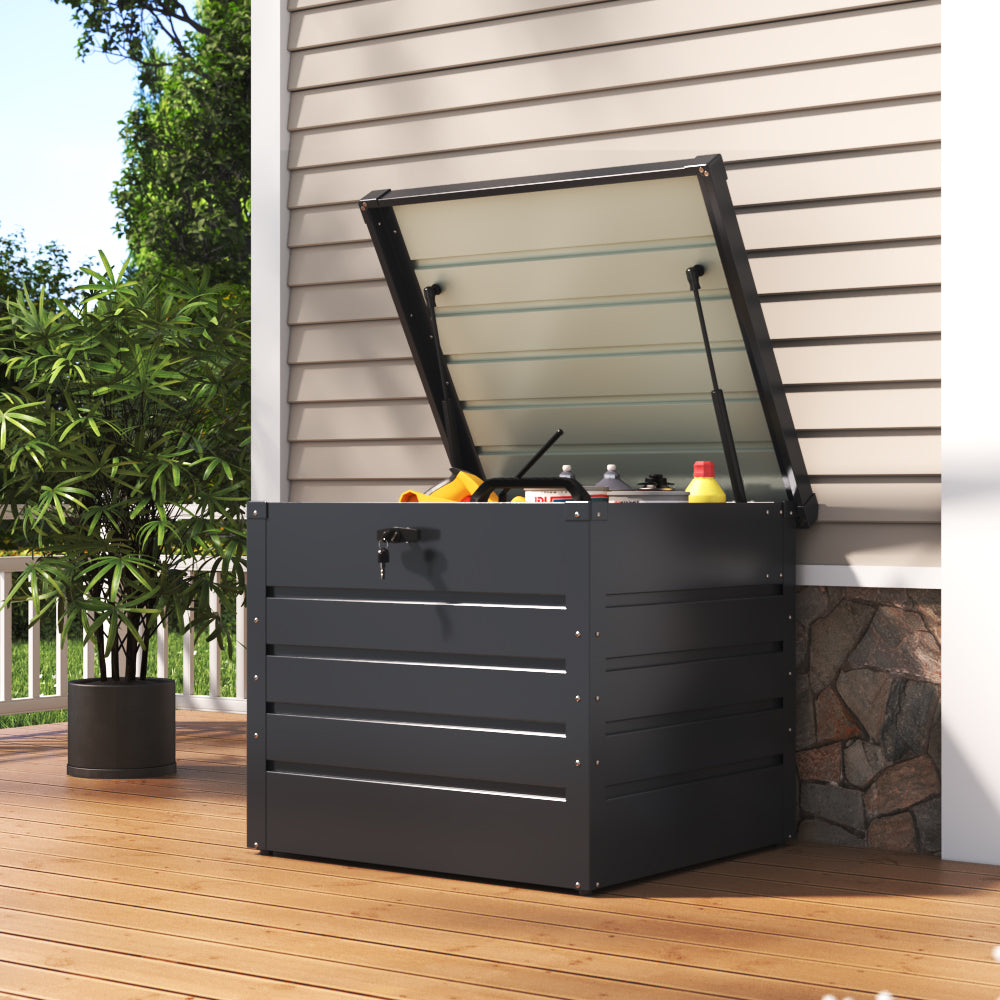 200L Metal Outdoor Garden Storage Box Lockable