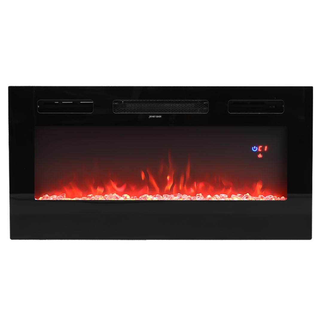 New 36 Inch Recessed Electric Fireplace