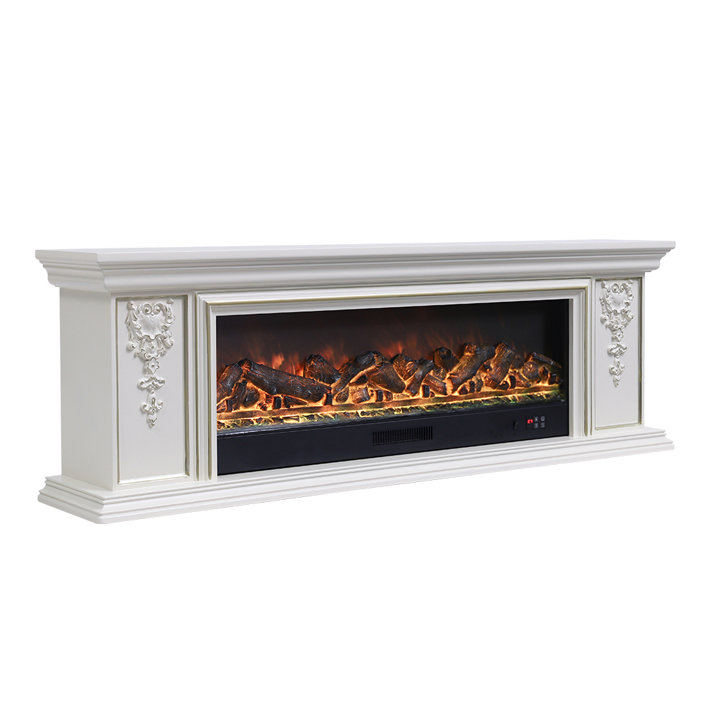 Adjustable Electric Fireplace with Remote and TV Stand Unit