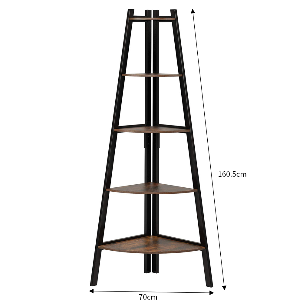 New 5-Tier Vintage Ladder Corner Shelf