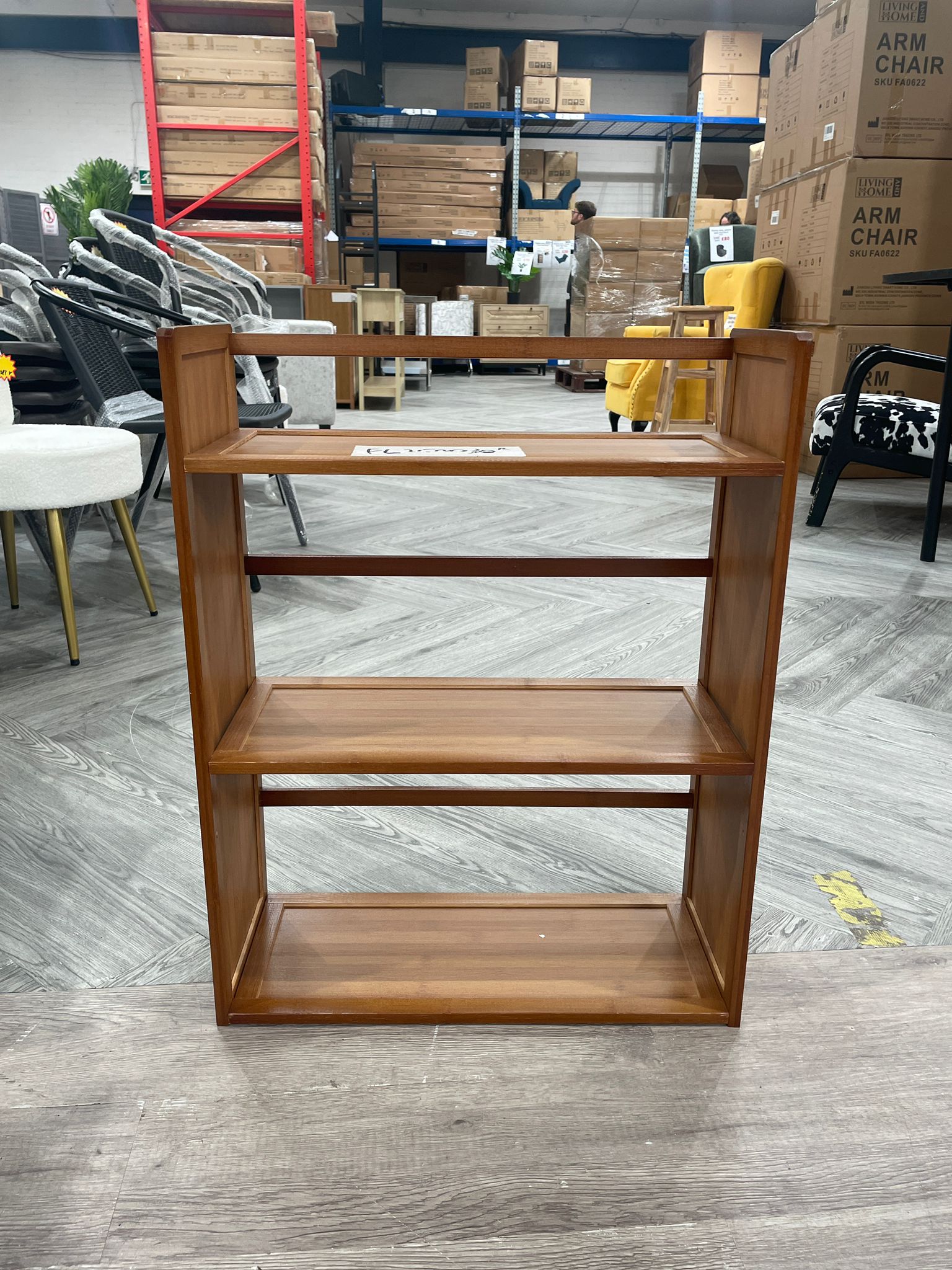 3 Tier Bamboo Desktop Storage Rack Bookshelf Brown