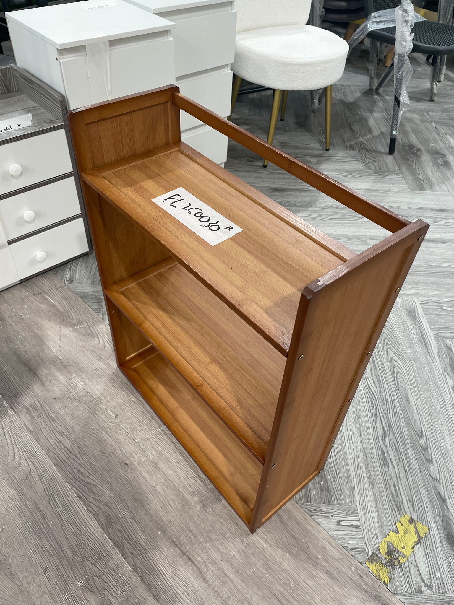 3 Tier Bamboo Desktop Storage Rack Bookshelf Brown