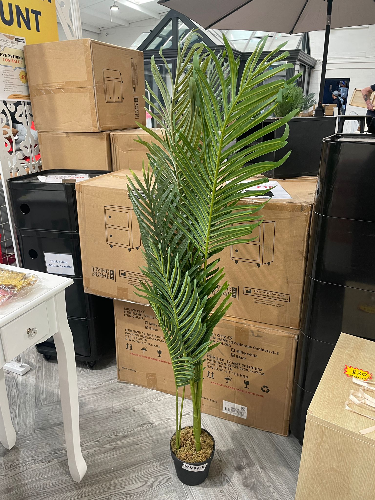 Artificial Palm Tree Plant in Pot 125cm H