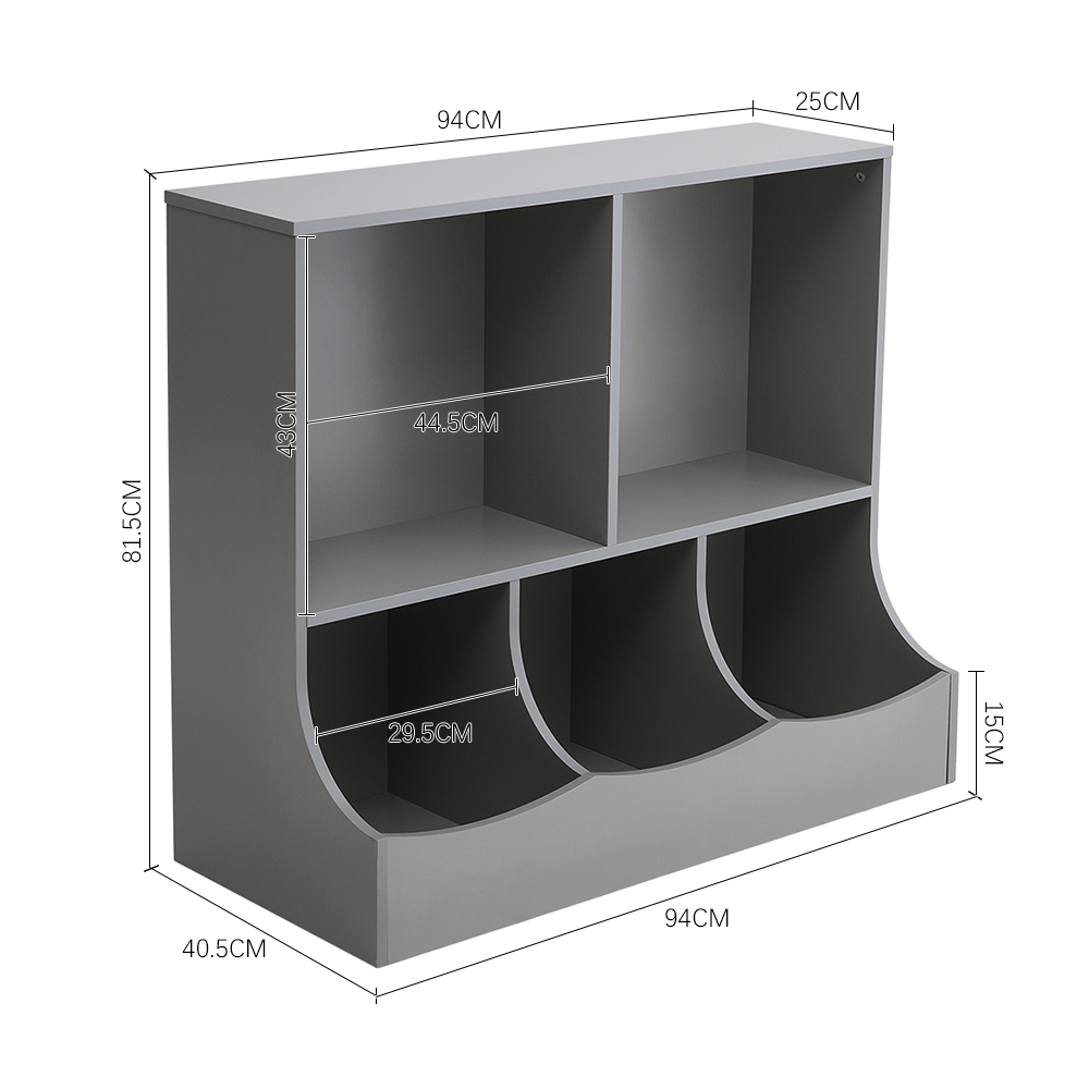 New 2 Tiers Open Style Toy and Book Storage Organiser