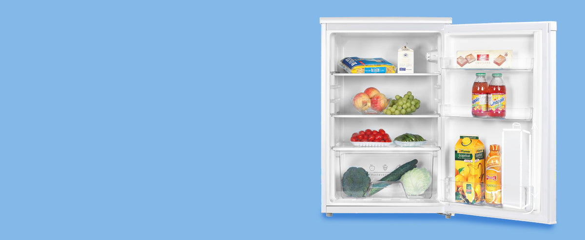 131L Freestanding Under Counter Fridge White