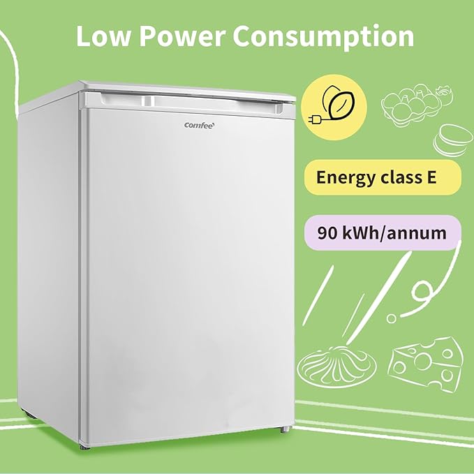 131L Freestanding Under Counter Fridge White