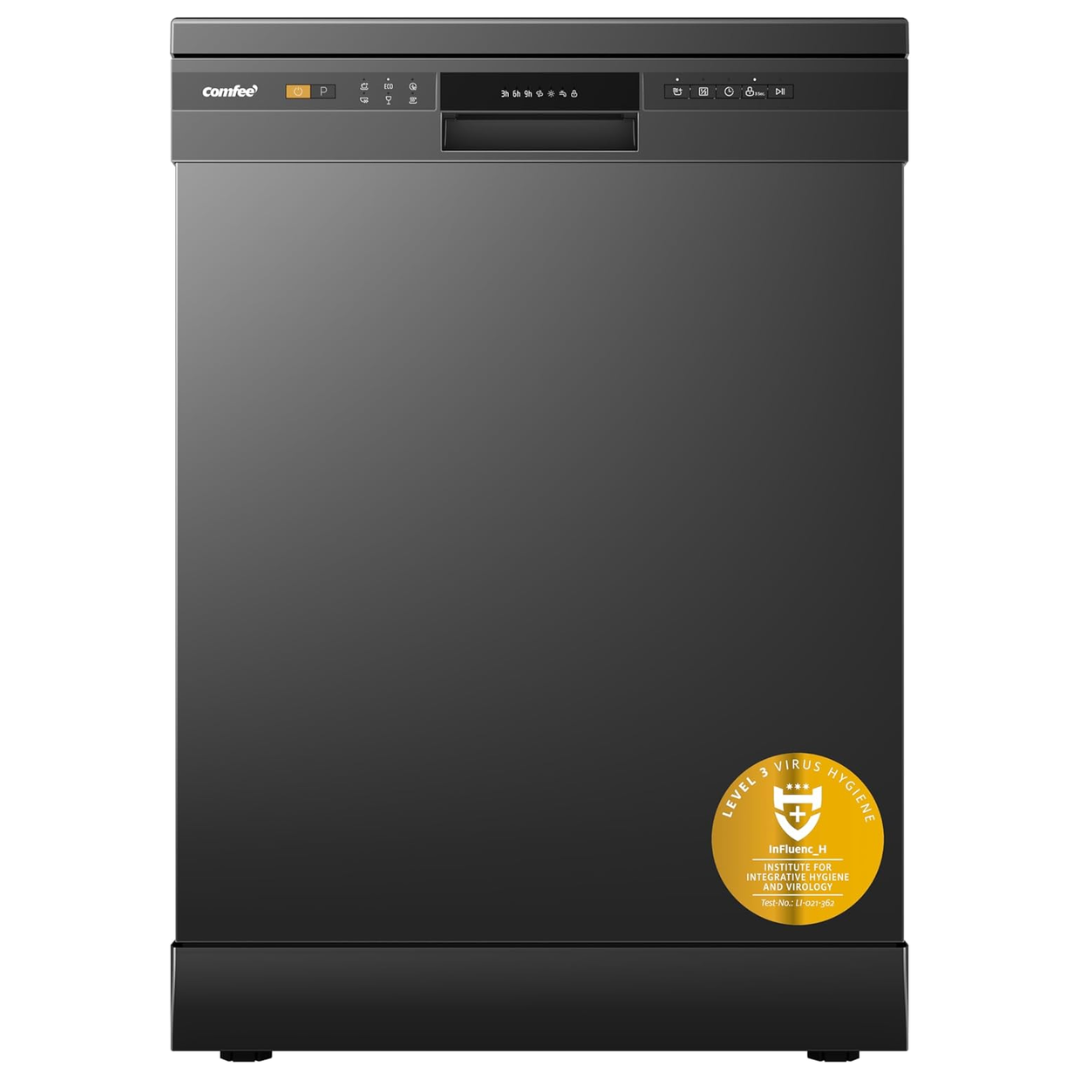 11L Black Freestanding Dishwasher