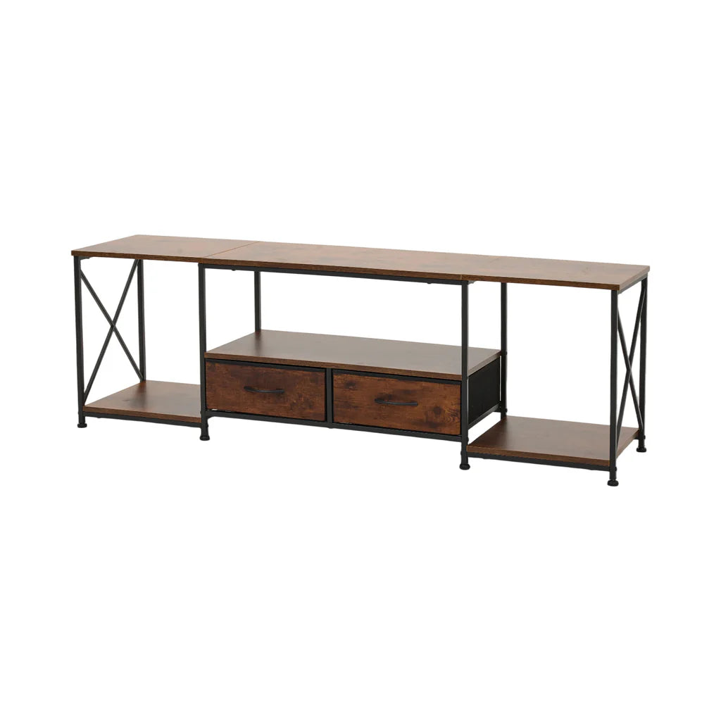 New TV Stand with Fabric Drawers