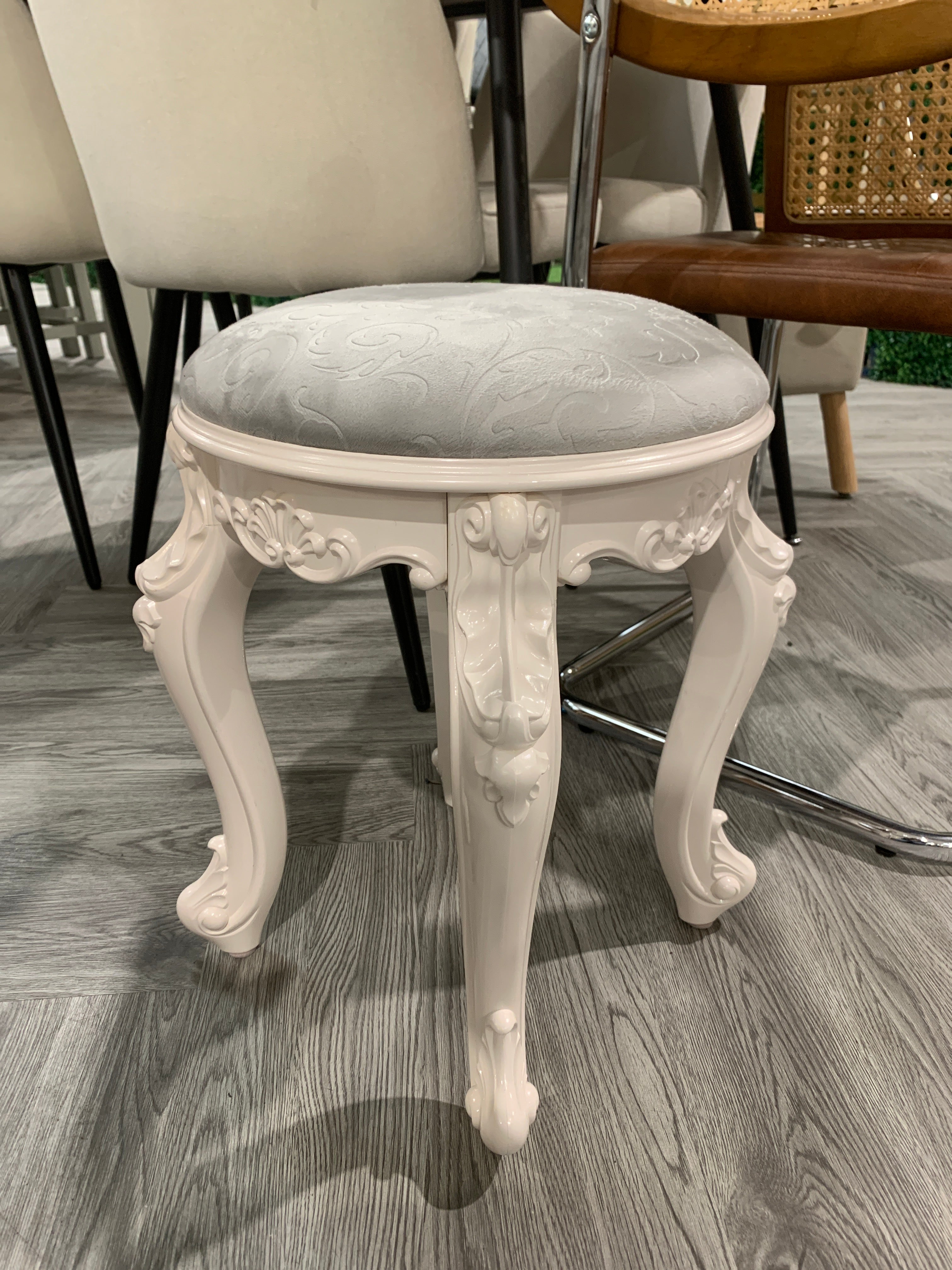 Premium Makeup Dressing Stool Upholstered Stool