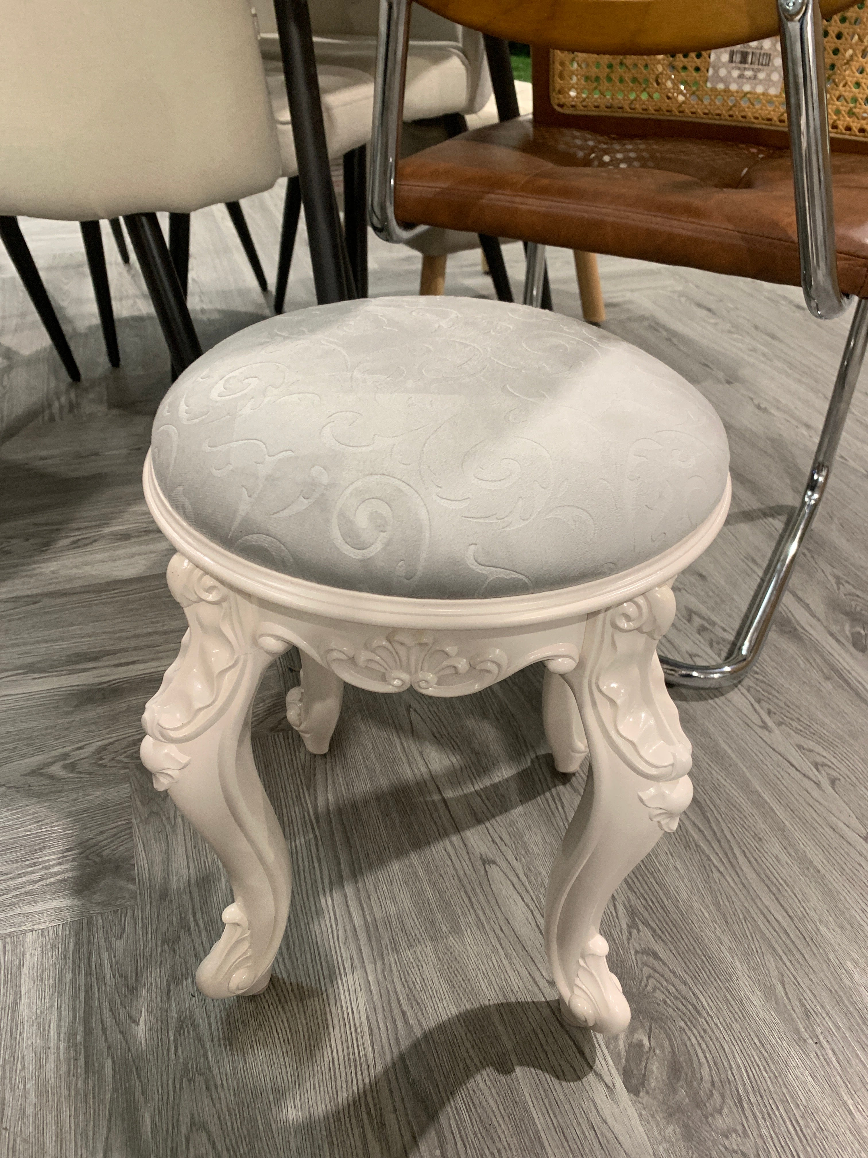 Premium Makeup Dressing Stool Upholstered Stool
