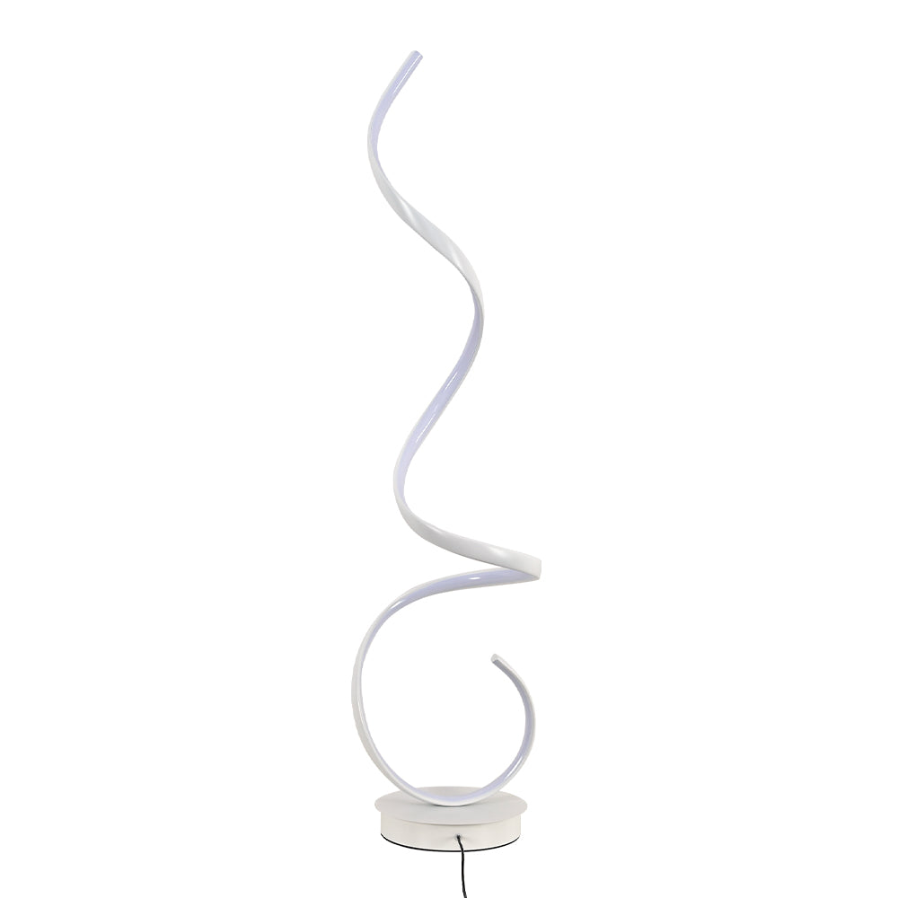 Livingandhome Contemporary LED Spiral Floor Lamp in White Light for Living Room