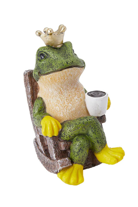Frog Prince Figurine Resin Tabletop Ornament