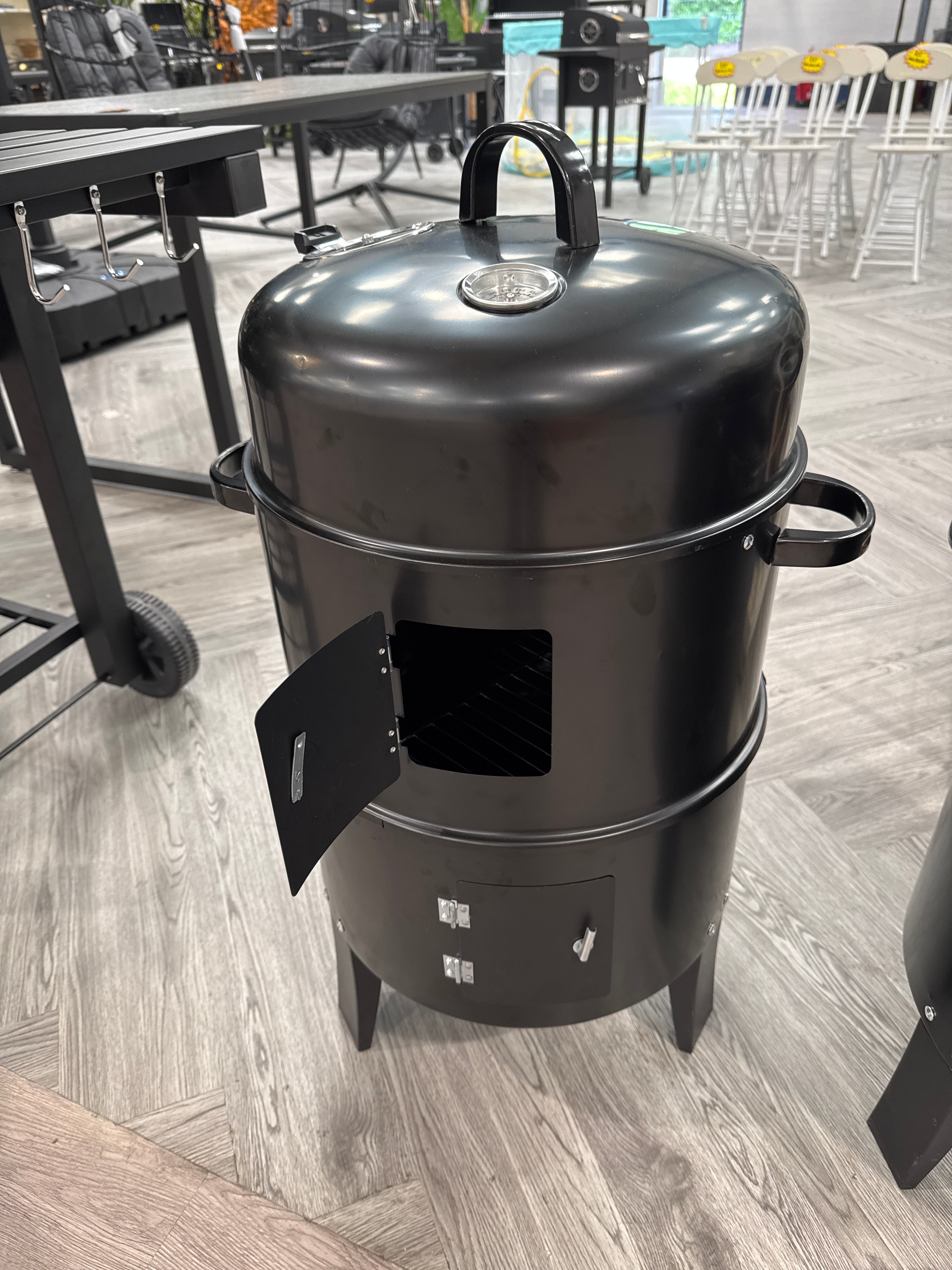Outdoor BBQ Upright Charcoal Smoker Grill