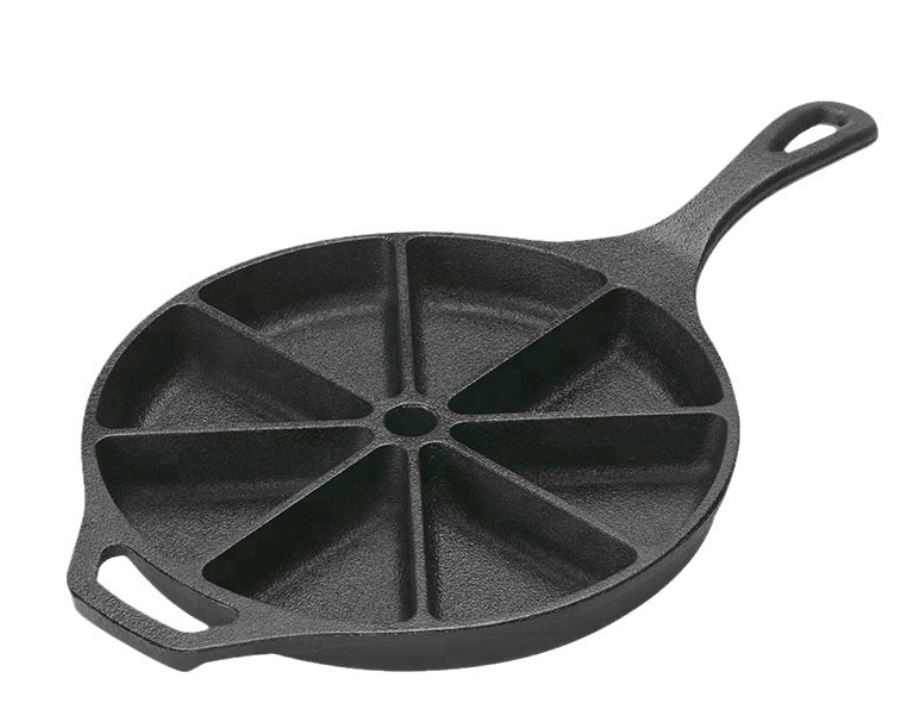 New 8-Slice Cast Iron Frying Pan