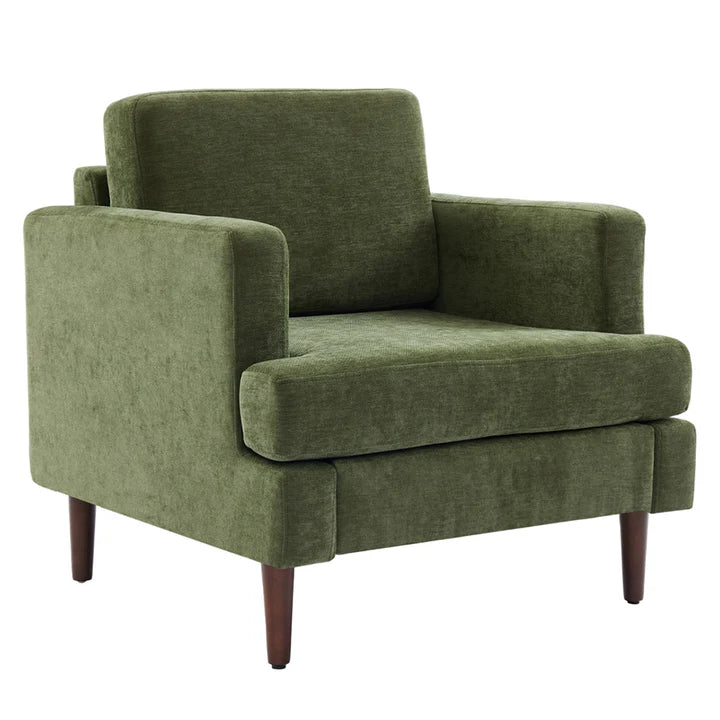 New Green Mid-Century Single Sofa Armchair
