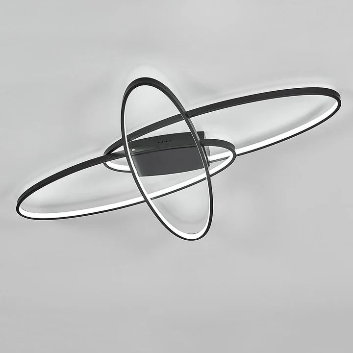 New Minimalistic Unique Oval LED Semi-Flush Ceiling Light