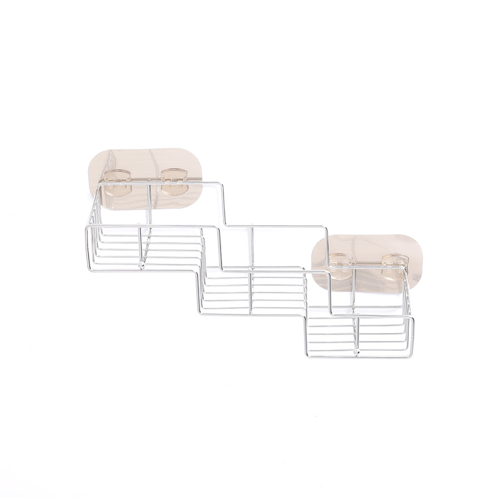 New Silver Stainless Steel Wall Shelf Storage Holder