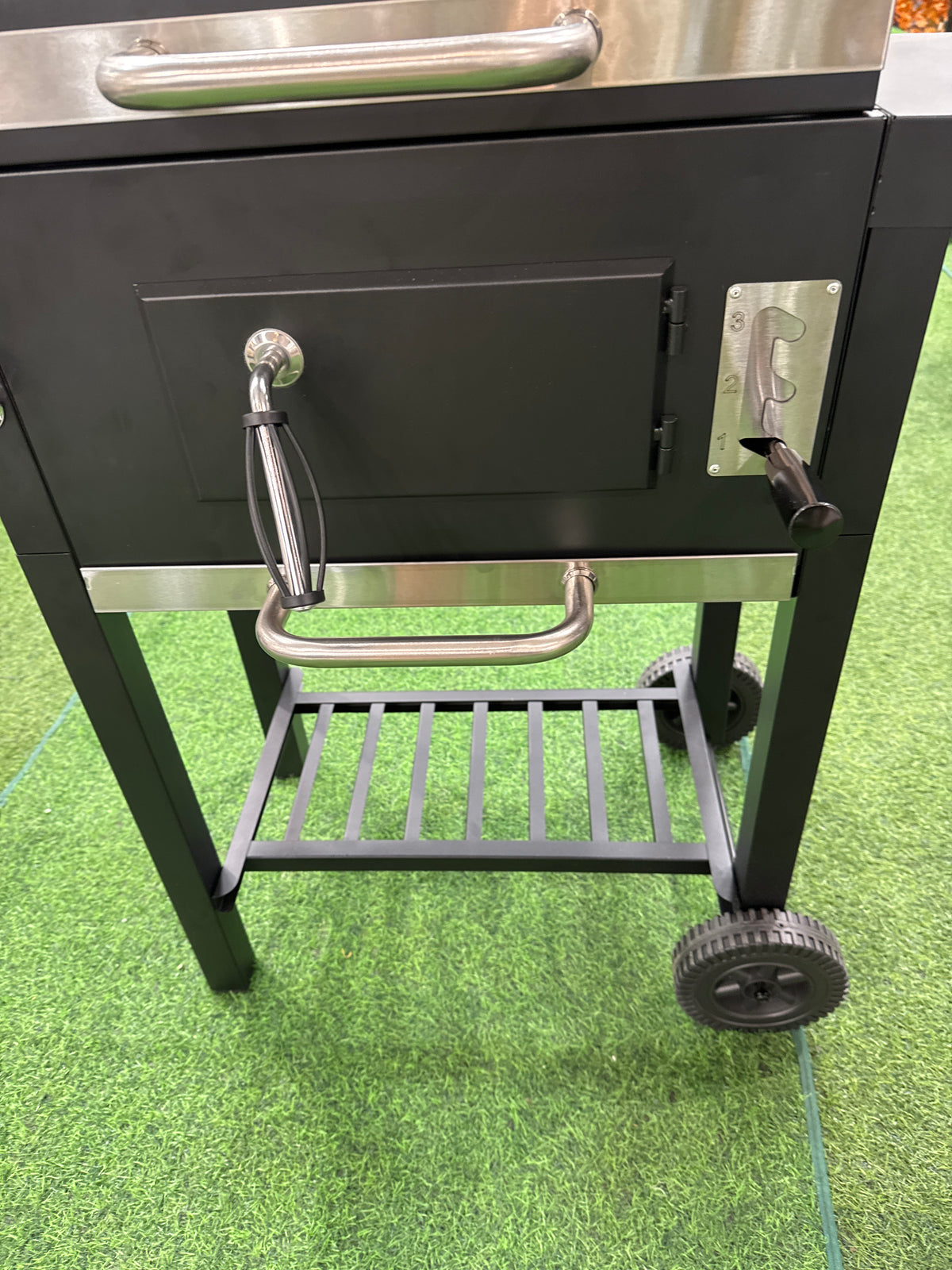 Outdoor Charcoal Grill with Smoke Stack