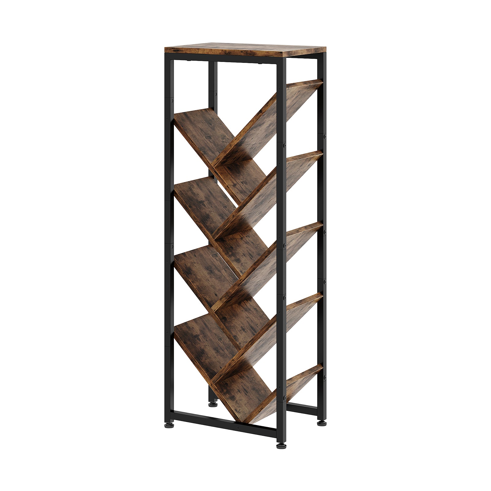 New 8 Tier Floor Standing Tree Bookshelf Storage Rack