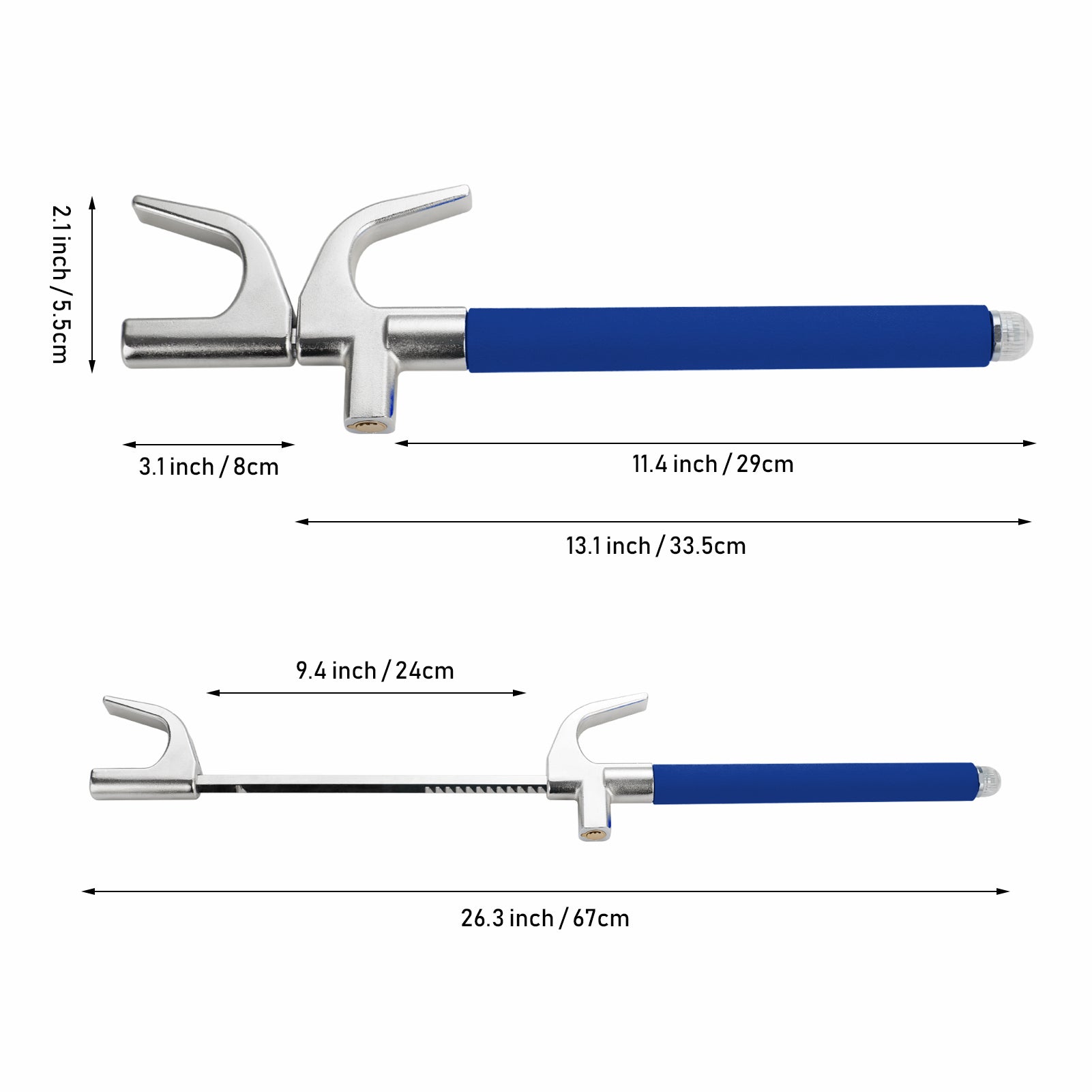U Shaped Steering Wheel Lock Stainless Steel
