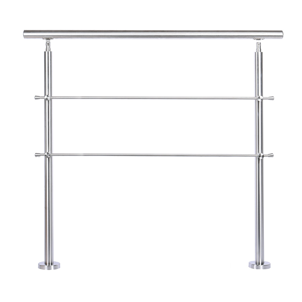 New Silver Floor Mount Stainless Steel Handrail for Slopes and Stairs