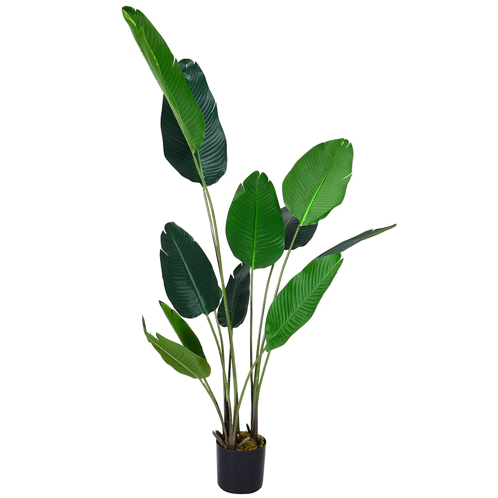 New Artificial Banana Leaf Tree Faux Large Plants in Pot 180 cm Tall