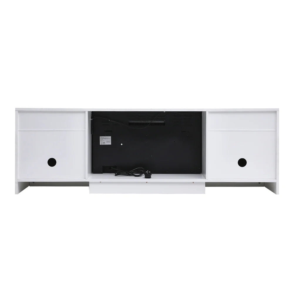 New TV Stand with Closed Storage for 36 Inch Fireplace