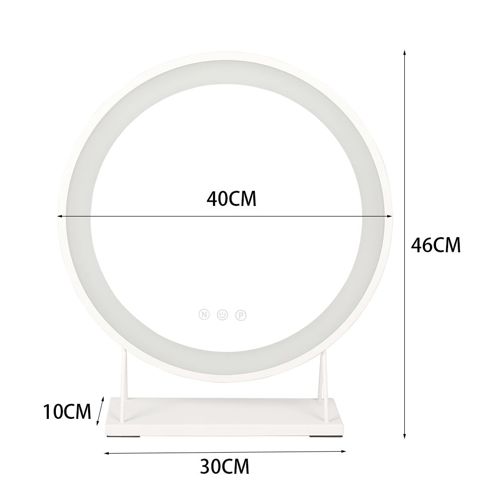 Contemporary Vanity Mirror with LED Lights with 3 Lighting Settings