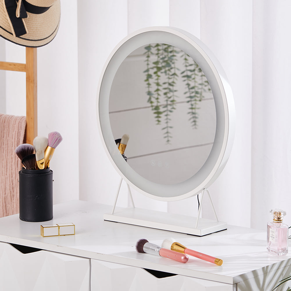 Contemporary Vanity Mirror with LED Lights with 3 Lighting Settings