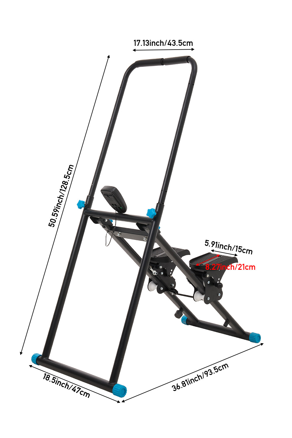 Indoor Stair Stepper Fitness Equipment with Handrail