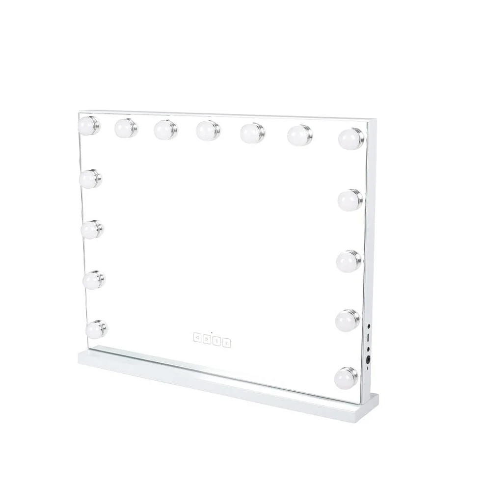 Hollywood 15 Bulbs LED Vanity Mirror with Bluetooth and USB Port