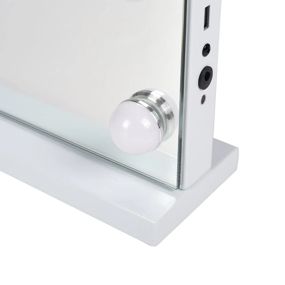 Hollywood 15 Bulbs LED Vanity Mirror with Bluetooth and USB Port