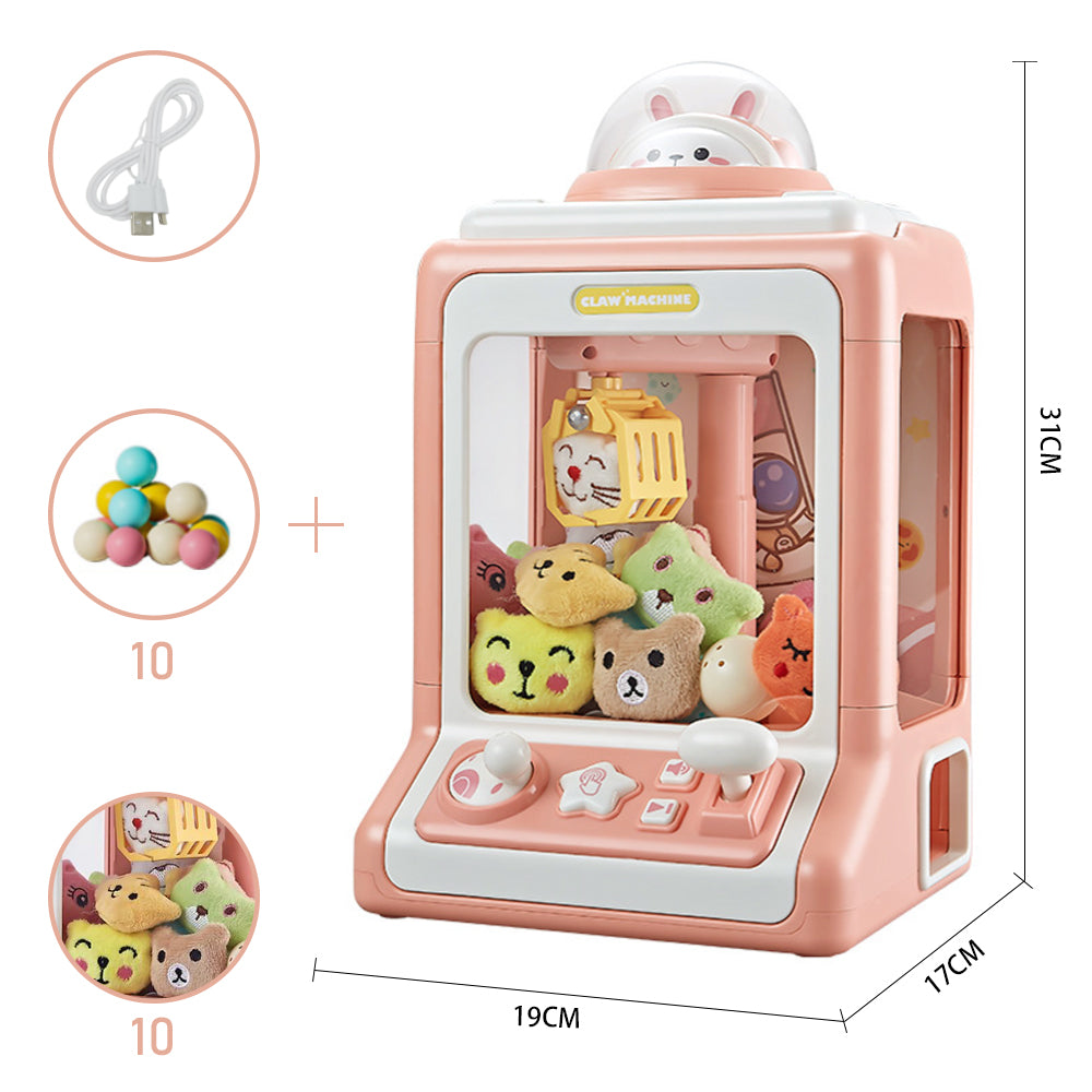 New Kidkid Household Mini Clip Doll Claw Machine Pink