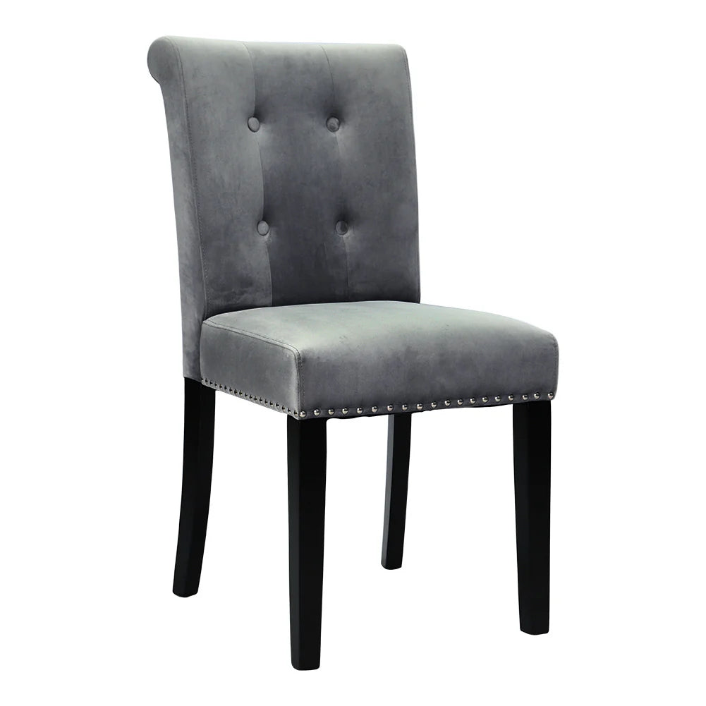 New Tufted Velvet Chair Dining Chair with Nailhead Trim 1PC