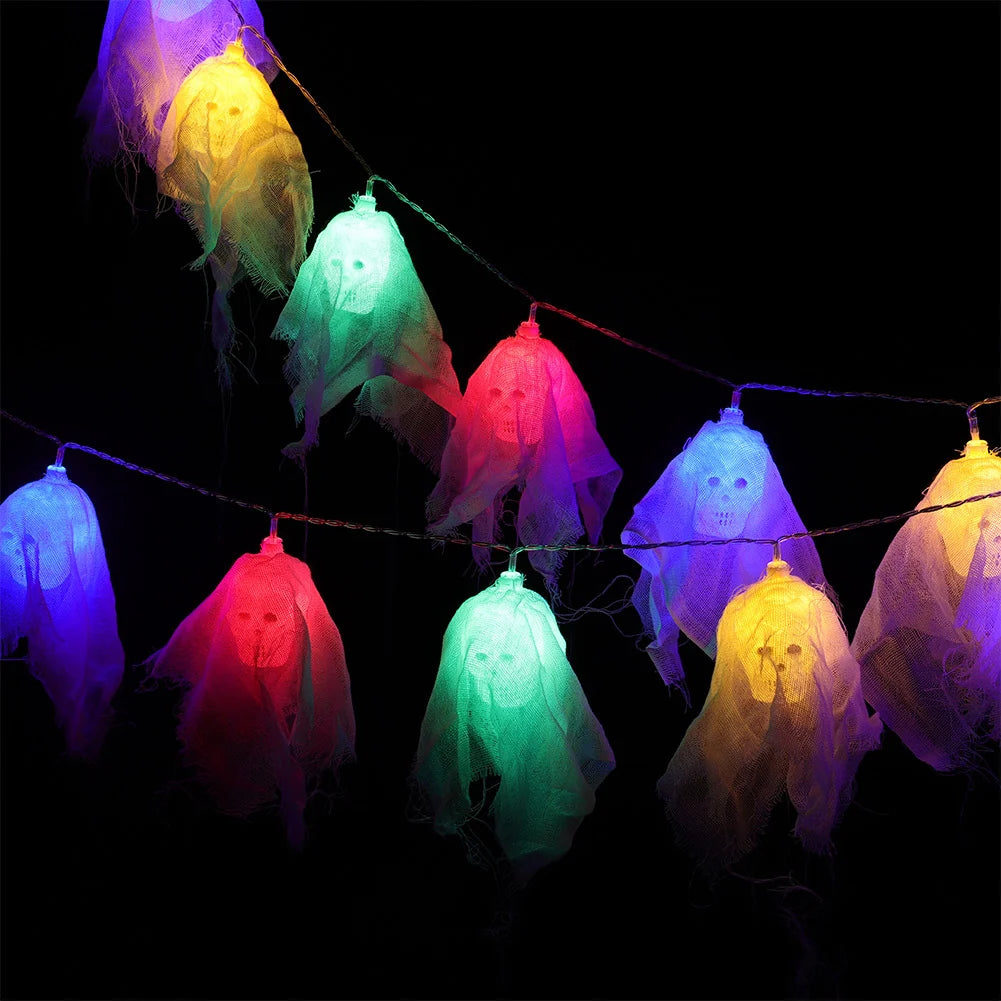 New Halloween LED String Lights 20 Skull Lights for Indoor Outdoor