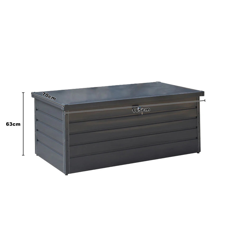 600L Metal Outdoor Garden Storage Box Lockable