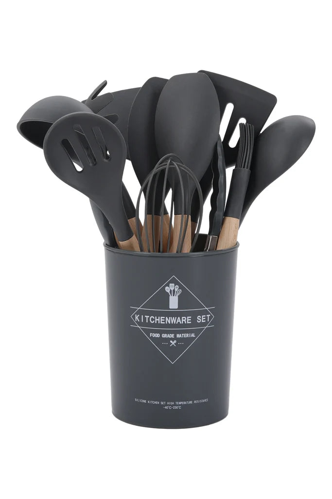 New Silicone Kitchen Cooking Utensils Set